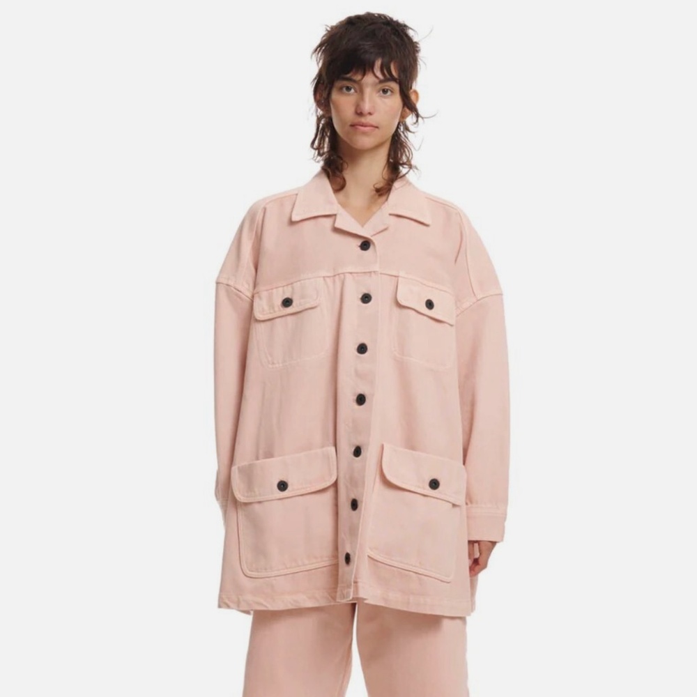Brain Dead Denim Goat Swing Jacket in Pink XS